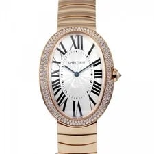 Cartier — Cartier Baignoire WB520003 Hand-rolled Silver Pink Gold Diamonds Unused — Watch — resale
