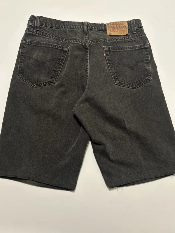 Vintage Levi's 550 Black Faded Jean Shorts Made in Canada — Clothing — resale