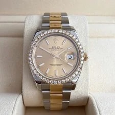 Rolex — Rolex Datejust 41mm Full Set 2025 Unworn Diamonds 126333 Diamond Steel Gold — Watch — resale