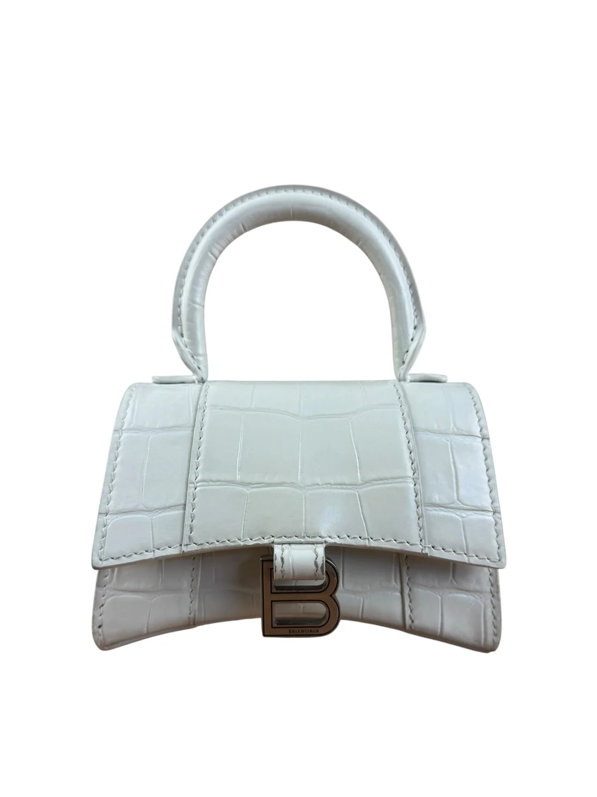 Balenciaga — Balenciaga Embossed Nano Hourglass — Handbag — resale