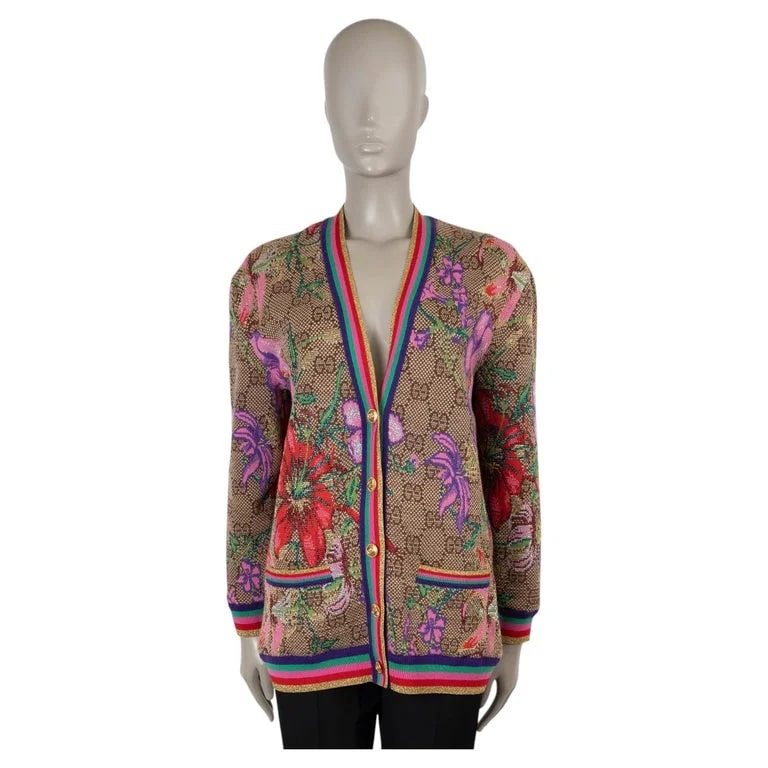 Gucci — Gucci 2019 Flora GG Cardigan Sweater S — Clothing — resale