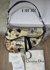 Dior — 🌸 Christian Dior Limited Edition Paris 50s Saddle 🌸 — Handbag — resale
