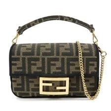 Fendi — Fendi Jaquard Baguette Small 2Way 8BS017 F/S — Handbag — resale