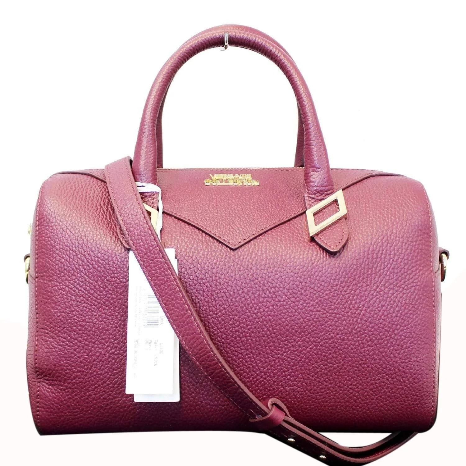 Versace — Versace Collection Barrel Medium Satchel — Handbag — resale