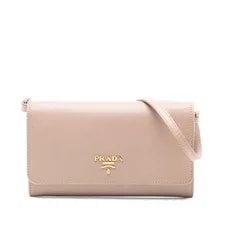 Prada — Authenticated Prada Wallet on Chain — Handbag — resale