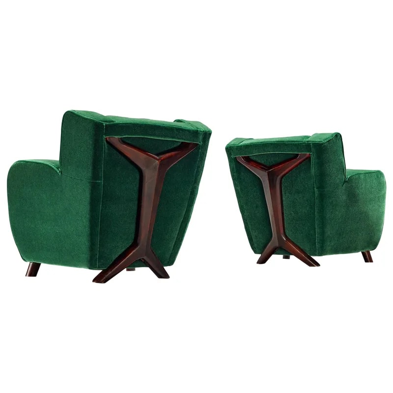 Pierre Frey — Pair of Mid-Century Modern Lounge in By Pierre Frey — Furniture — resale