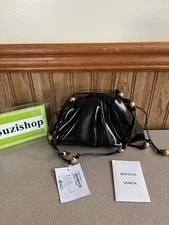 Bottega Veneta — Bottega Veneta Salon Two Collection the Mini Shiny Pouch — Handbag — resale