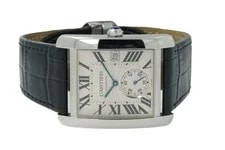 Cartier — Cartier Tank MC W5330003 3589 Silver Dial 34.3 X 43.9mm Automatic 02/2015 12363U — Watch — resale