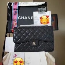 Chanel — Chanel Classic Ca Viar Hw Double Flap Serial 16 Receipt — Handbag — resale