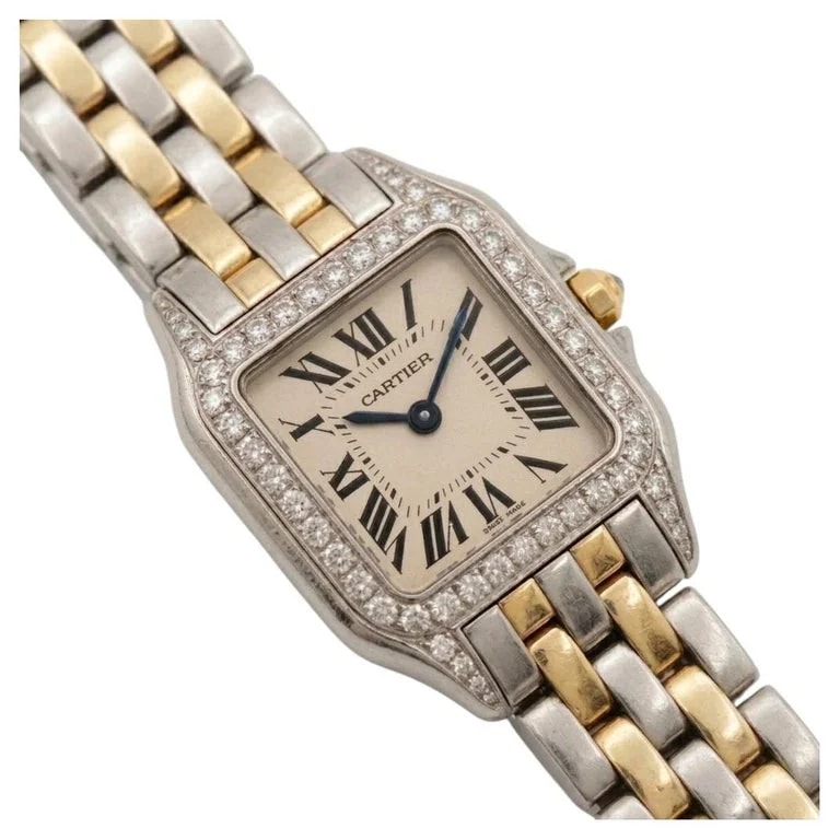 Cartier — Cartier Diamond Bezel 18k Gold & Steel — Watch — resale