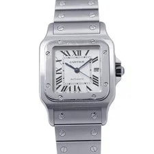 Cartier — Cartier Santos Galbee SM W20024D6 Ivory Stainless Steel / 54079 Quartz #W2197 — Watch — resale