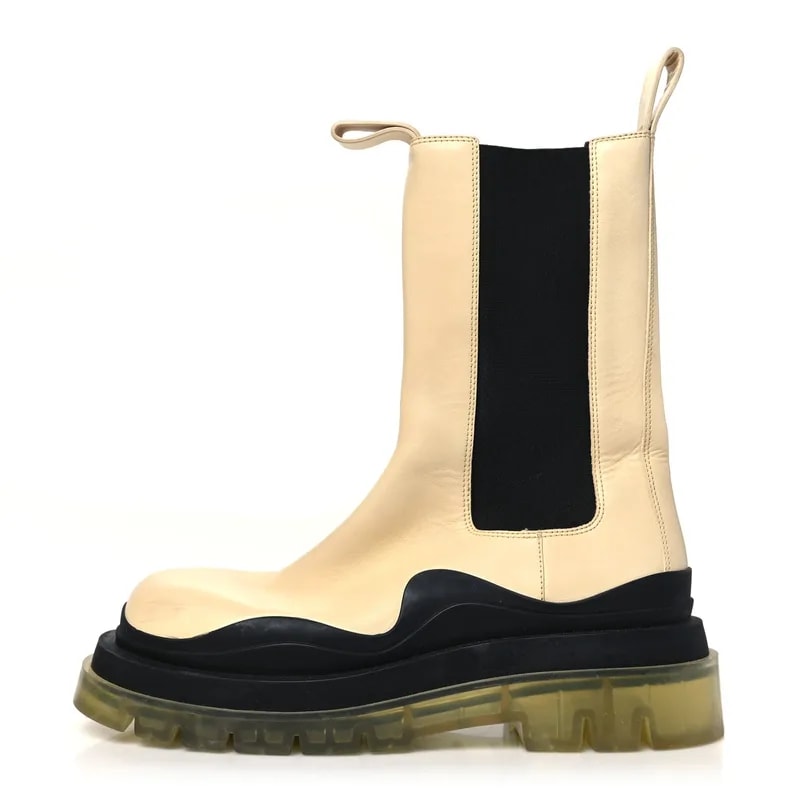 Bottega Veneta — The Tire Chelsea 40.5 Vaseline Transparent — Designer Shoe — resale
