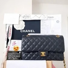 Chanel — $11,300 Chanel Classic Medium Double Flap Hw Receipt 2019 — Handbag — resale
