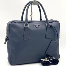 Prada — Prada Briefcase 2way Triangle Logo Business — Handbag — resale
