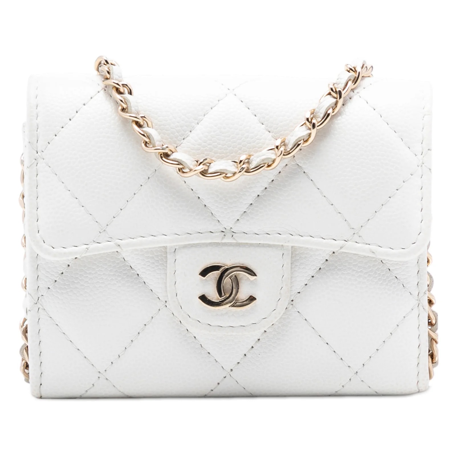 Chanel — CC Flap Card Holder With Chain — Handbag — resale