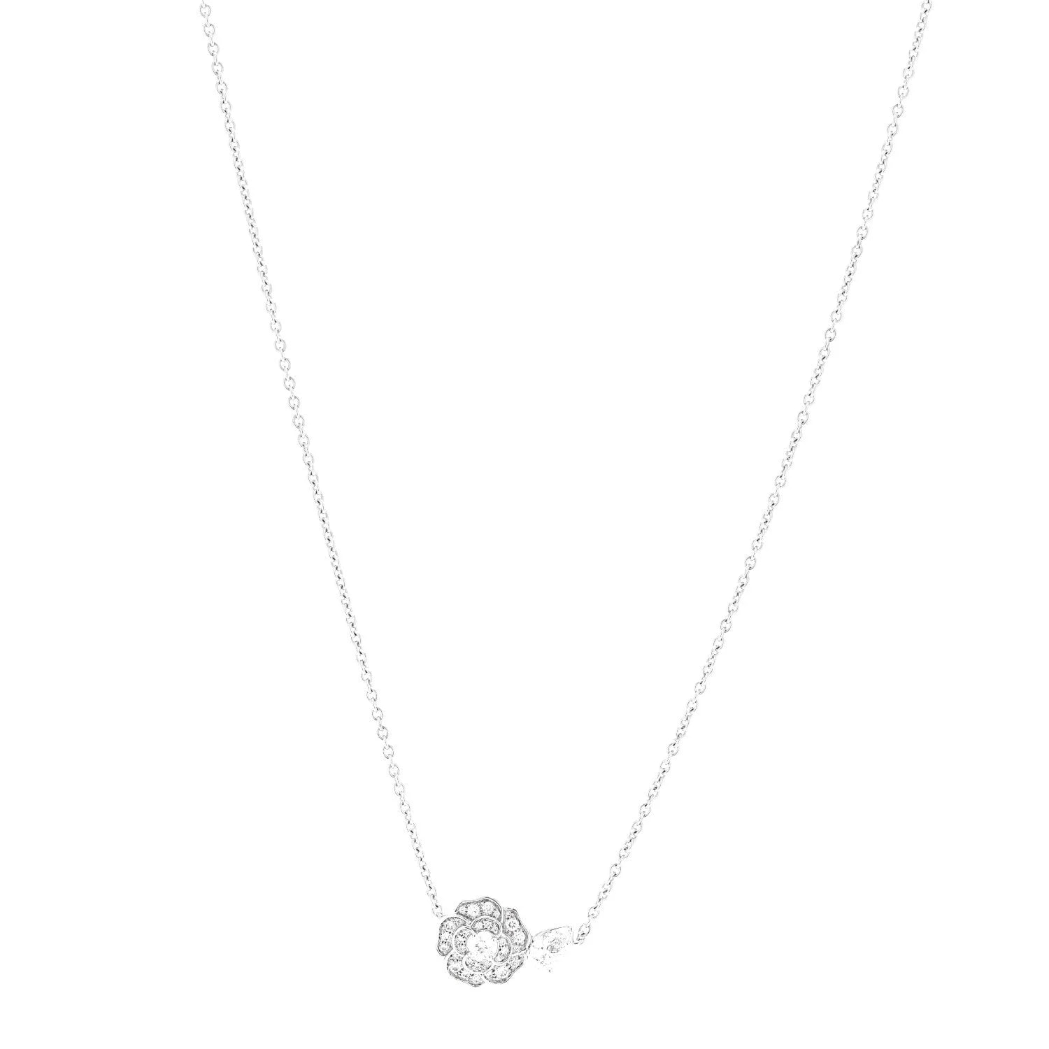 Chanel — 18K White Gold Camelia Precieux — Jewelry — resale
