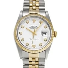 Rolex — Rolex Datejust 36 16233G 36mm Stainless Steel White #WW1427 — Watch — resale
