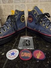 Converse — Converse Chuck Taylor All Star Cleveland Cavaliers Size 10M 12W! 5 Patches Nice — Sneaker — resale