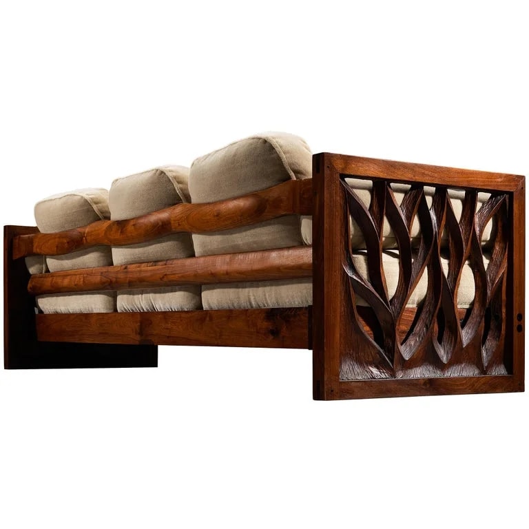 Phillip Lloyd Powell — Phillip Lloyd Powell Free-Standing in Carved Pierre Frey — Furniture — resale