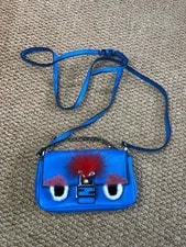 Fendi — Fendi Mini Baguette Monster Eyes Bright GHW 2-Way — Handbag — resale