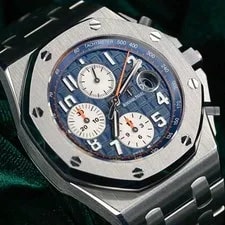 Audemars Piguet — Audemars Piguet Royal Oak Offshore Chronograph Blue Dial Steel SET 26470ST — Watch — resale