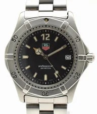 Tag Heuer — TAG Heuer WK1110 2000 Professional 200M Black Quartz Diver Stainless — Watch — resale