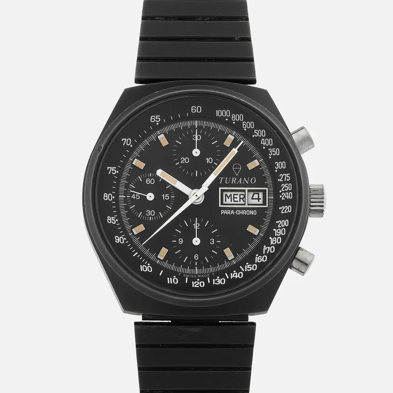 Turano — 1980s Turano Para-chrono in PVD — Watch — resale