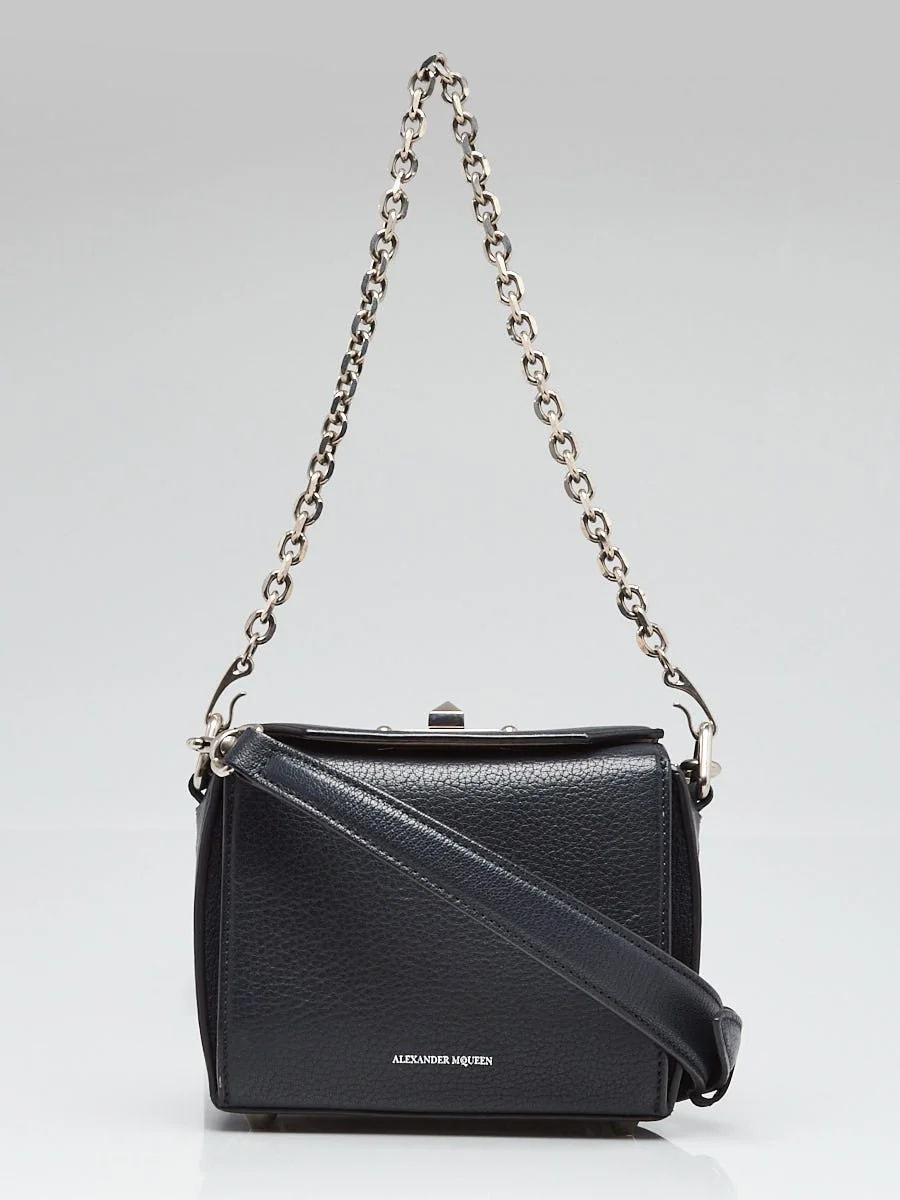 Alexander McQueen — Alexander McQueen Dark Grained 19 Box — Handbag — resale