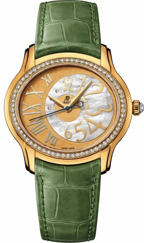 Worldofluxuryus — Audemars Piguet Millenary 18K Yellow Gold & Diamonds — Watch — resale