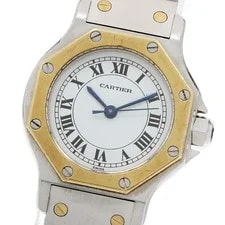Cartier — Cartier Santos Octagon SM YG2 Tone White Dial Automatic Watch_962567 — Watch — resale
