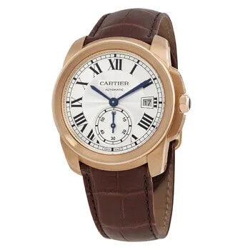 Cartier — Caliber Silver Dial 18k Rose Gold WF100013 — Watch — resale