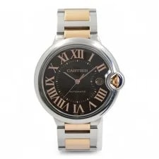 Cartier — Cartier Ballon Bleu Gold Steel Chocolate Dial Automatic W6920032 — Watch — resale