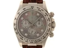 Rolex — Rolex Daytona 116519NG K18White Gold / Leather 40.0mm Black Dial 2010 #DW016 — Watch — resale