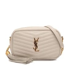 Saint Laurent — Saint Laurent Mini Grain de Poudre Monogram Lou Tassel Camera — Handbag — resale