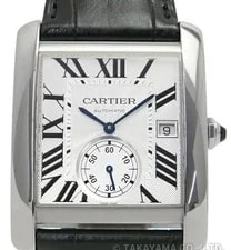 Cartier — Cartier Tank MC LM W5330003 Automatic 34mm Silver Stainless Steel — Watch — resale