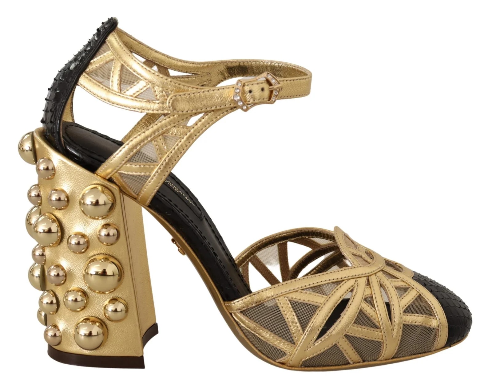 Dolce & Gabbana — Dolce & Gabbana Studded Ankle Straps — Designer Shoe — resale