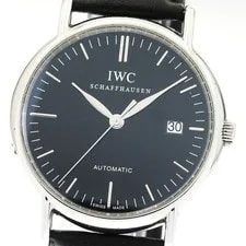 IWC — IWC Schaffhausen Portofino IW356308 Date Black Dial Automatic Watch_888226 — Watch — resale