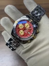 Breitling — Breitling Chronomat Evolution B13356 Date Red Dial Automatic — Watch — resale