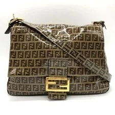 Fendi — Fendi Mamma Baguette Tea All Over — Handbag — resale