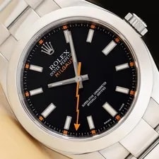 Rolex — 2008 Card Rolex Milgauss 116400 Black Dial Stainless Steel 40MM Automatic — Watch — resale