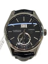 Carrera — TagHeuer Carrera Grand Date GMT Caliber 8ATSS Leather 41mm — Watch — resale