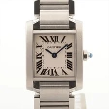 Cartier — Cartier Tank Francaise SM W51008Q3 SS QZ Ivory-Face 3 Extra Links — Watch — resale