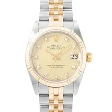 Rolex — Rolex Datejust 31 68273 Champagne Dial Steel Yellow Gold — Watch — resale