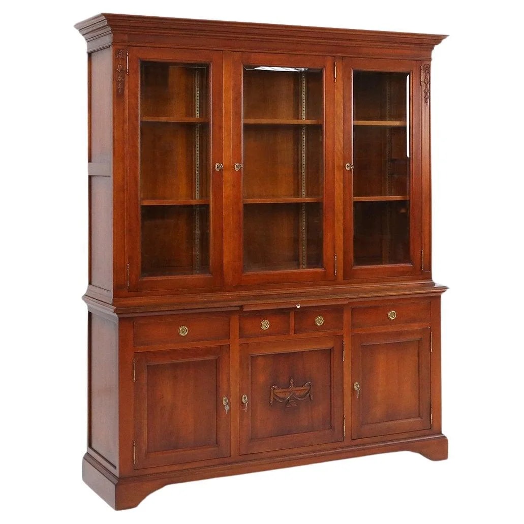 English Wooden Bookcase Cabinet, 1950s — Furniture — resale