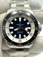Breitling — Breitling Superocean Automatic 44mm Blue Dial Bracelet A17376 Box Papers Unworn — Watch — resale