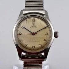 Tudor — Tudor Oyster 4465 Shock Resisting 17 Jewels Steel 1950s- Serviced — Watch — resale