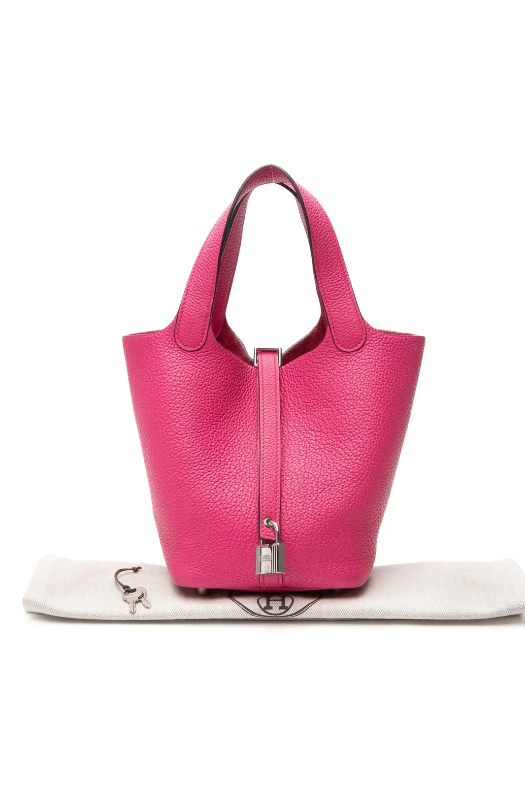 Hermès — Hermes Shocking Taurillon Picotin 18 Palladium — Handbag — resale