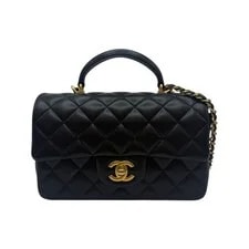 Chanel — Chanel New Top Handle Lamb Flap AS2431 157546423 — Handbag — resale