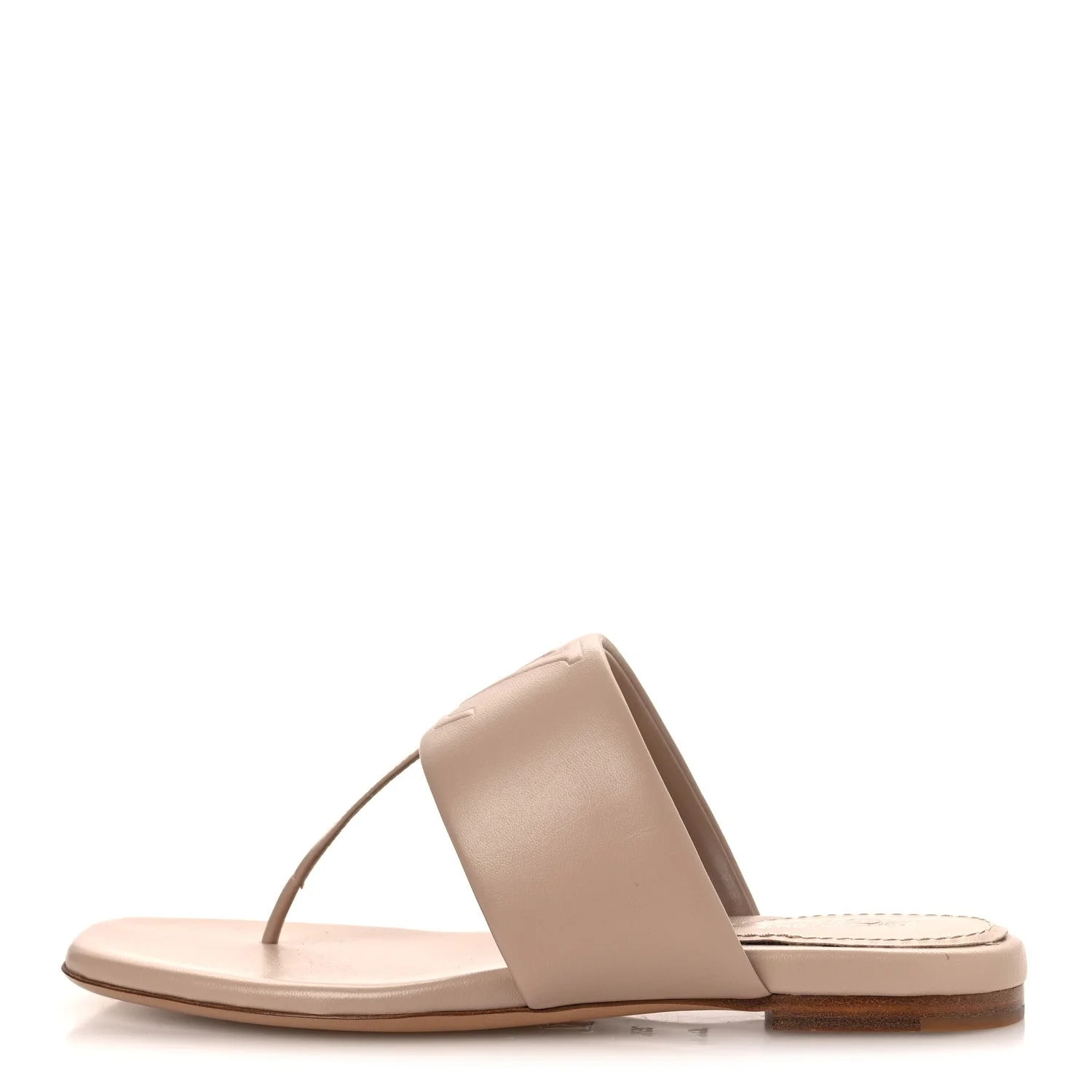 Louis Vuitton — Embossed Drapy Thong 35.5 — Designer Shoe — resale