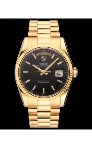 Worldofluxuryus — Rolex Day-Date 18K Yellow Gold — Watch — resale
